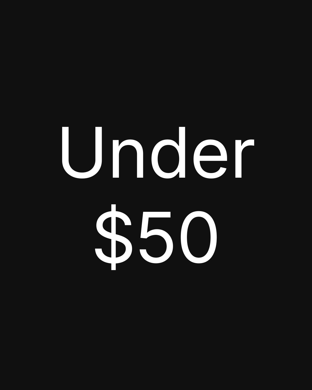 Under $50
