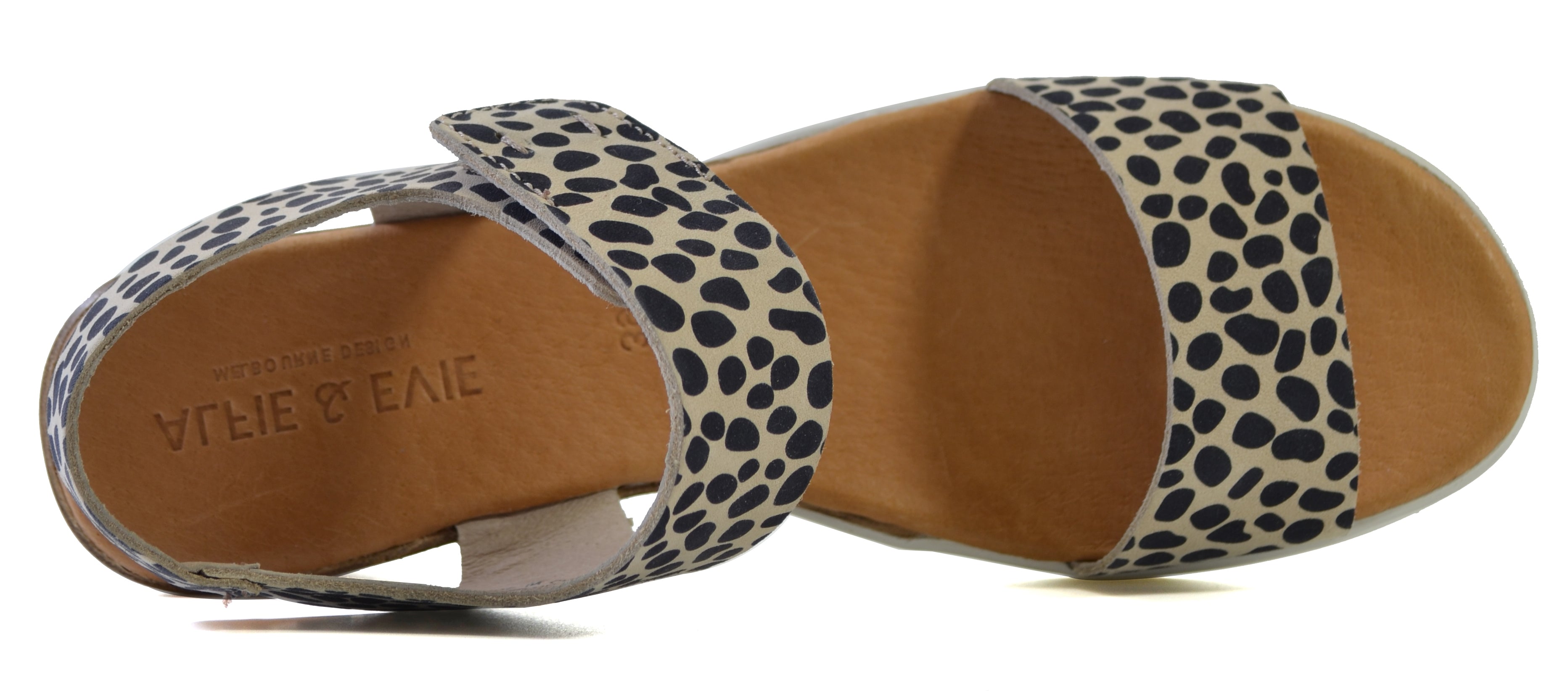 EMMANUEL BROWN ANIMAL PRINTED LEATHER