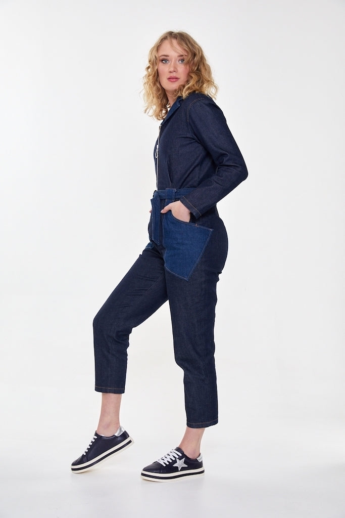 PIXIE DEEP OCEAN NAVY SILVER TRIM