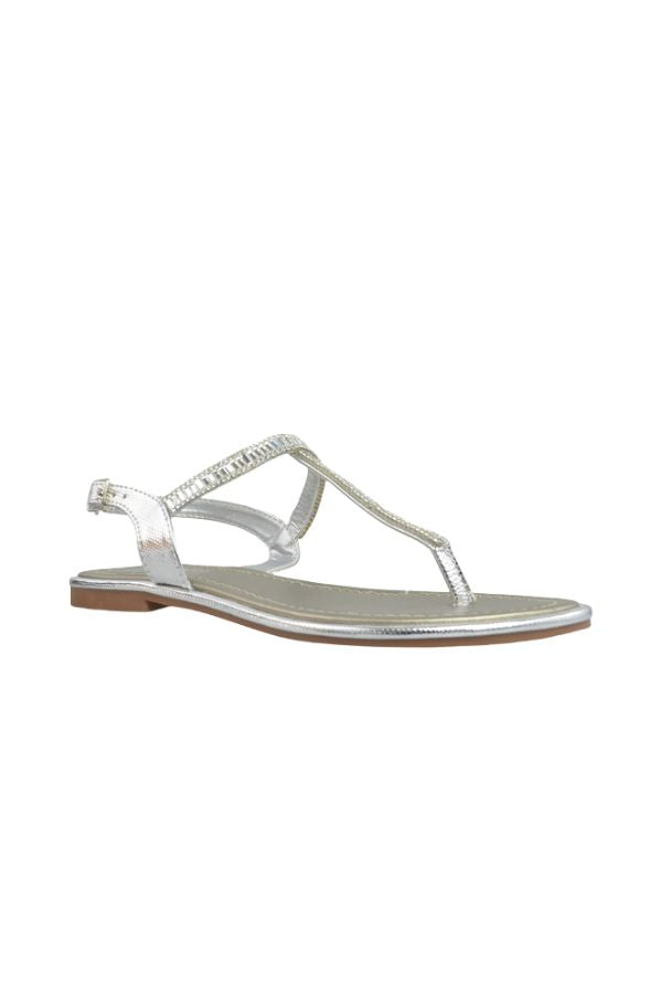 ABBEY SILVER SANDALS