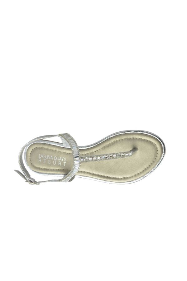 ABBEY SILVER SANDALS