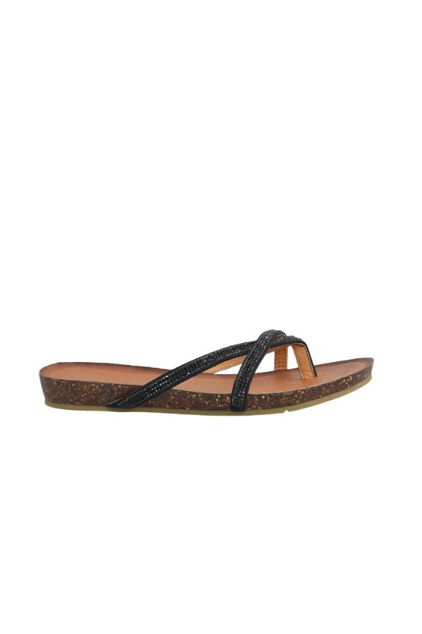 ANA BLACK SANDALS