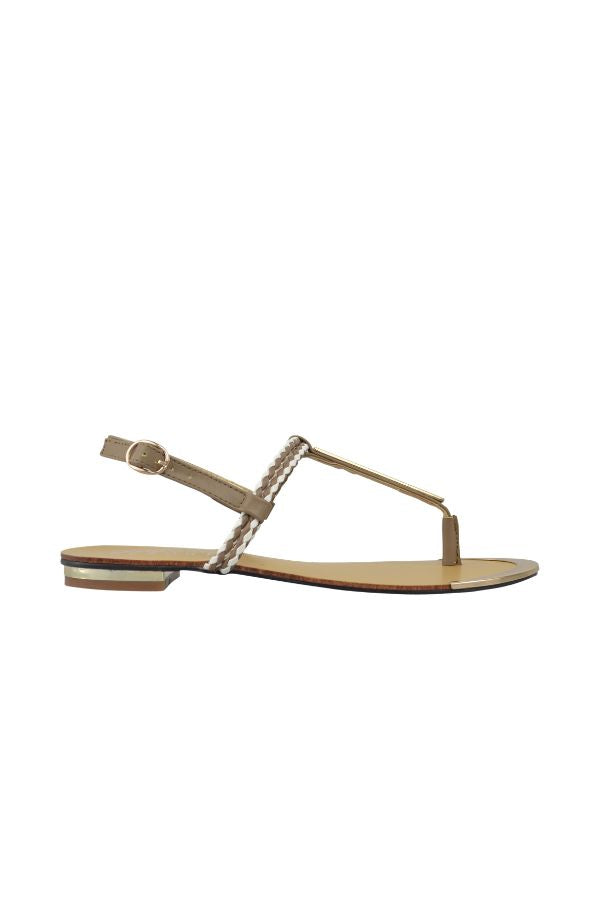 AQUAL TAUPE SANDALS