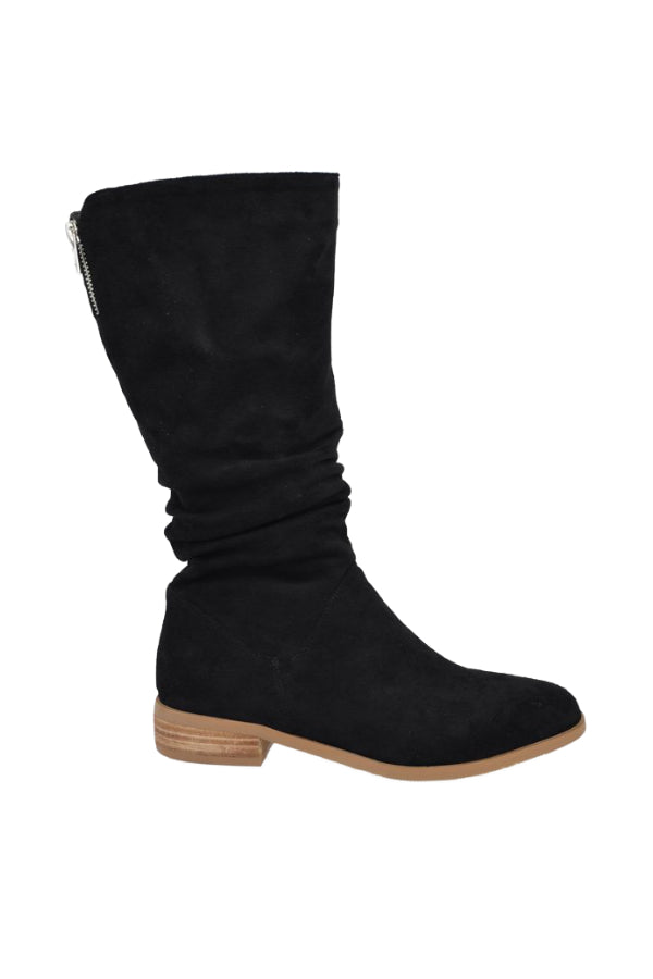 FANK-BLACK FAUX SUEDE