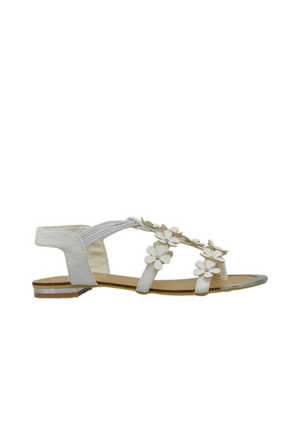 FLORIST WHITE SANDALS