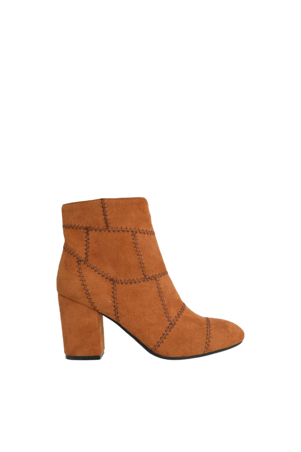 KARLIS-RUST BROWN FAUX SUEDE