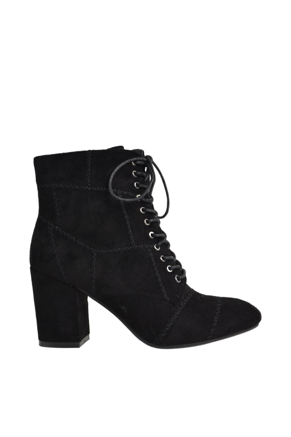 KAUR-BLACK FAUX SUEDE