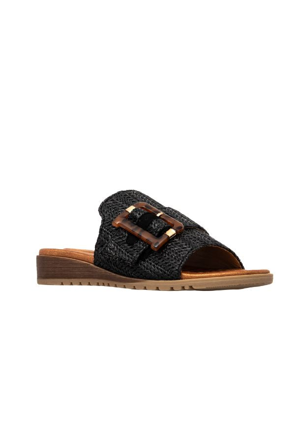 MIVARI BLACK RAFFIA