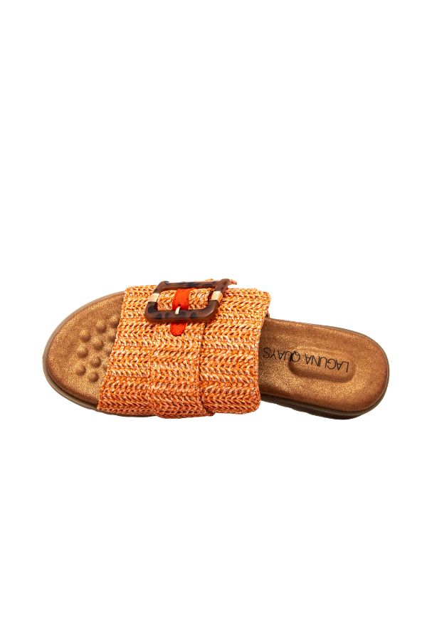 MIVARI ORANGE RAFFIA
